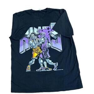 2003 Kings Warren Lotas Los Angeles Lakers Lebron James Skeleton T-Shirt